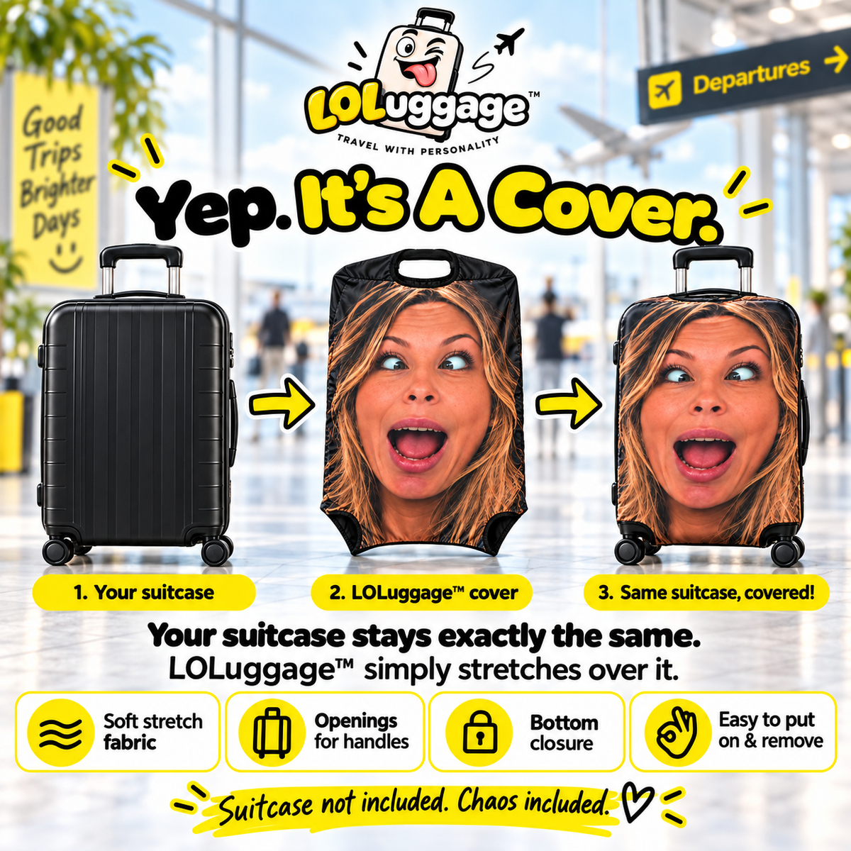 LOLuggage™ Custom Face Cover
