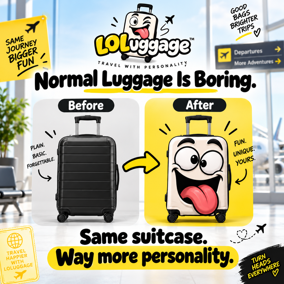 LOLuggage™ Custom Face Cover