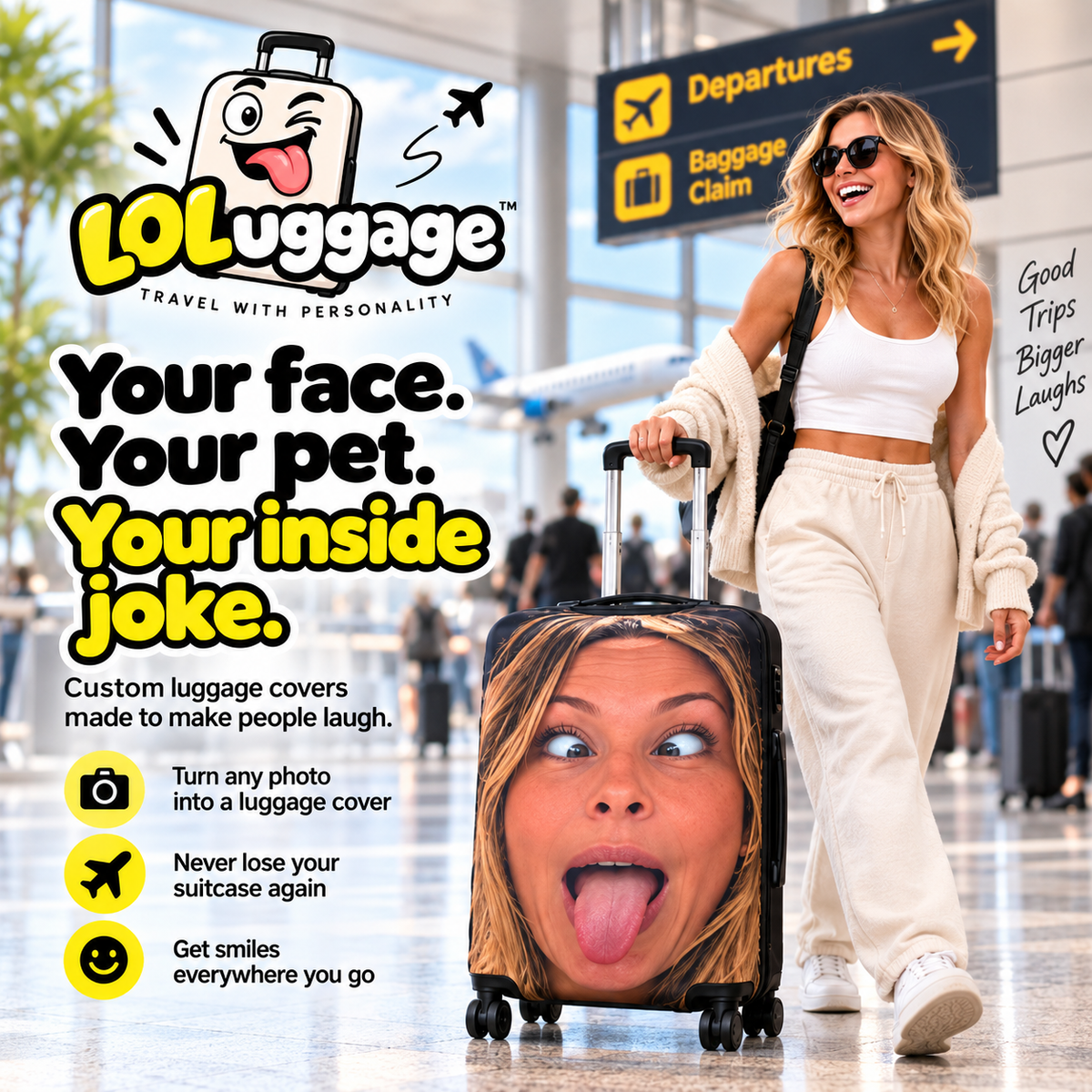 LOLuggage™ Custom Face Cover